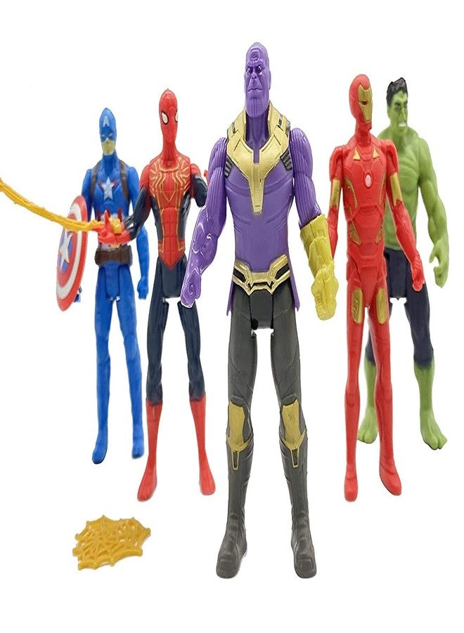 PRIMEFAIR Avenger Toy Set Superhero Avenger Kids Toy Set of 5 Super Hero Action Figure for Boys Kids Children Best Gift for Birthday (Pack of 5) - Image 1